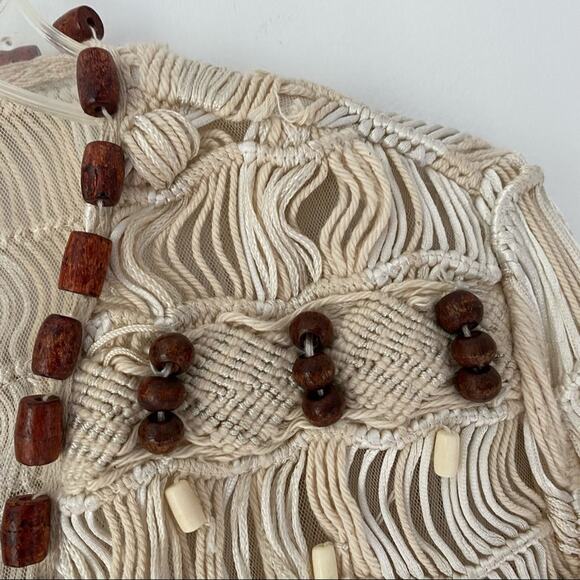 Sandy Starkman Cottagecore macrame vintage jacket medium - Picture 4 of 8